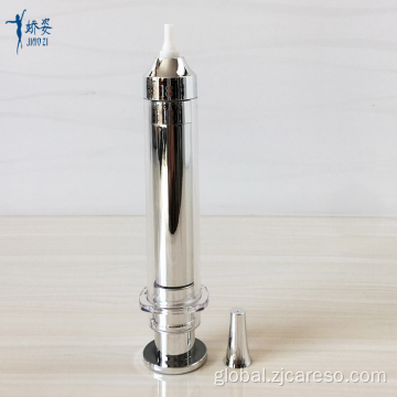 Well Gold Syringe 10ml Gold Airless Cosmetic Syringe Bottle Supplier